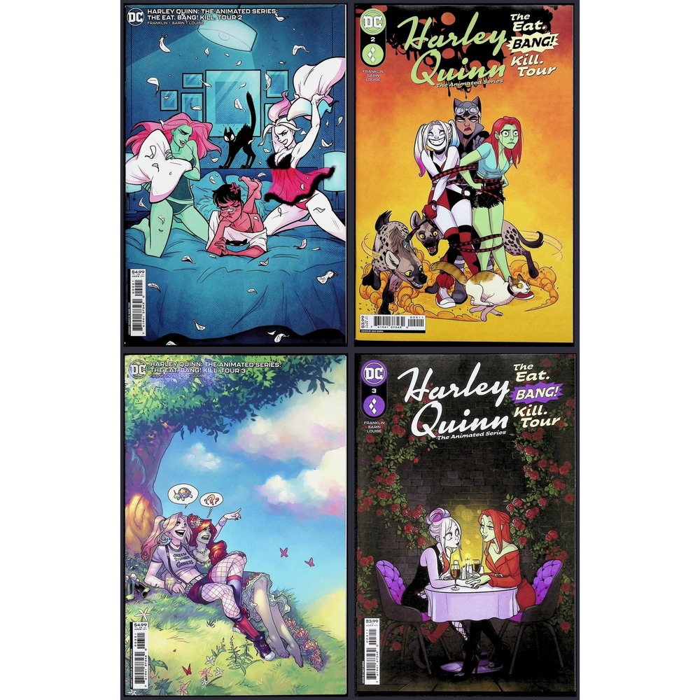 Harley Quinn: The Animated Series - The Eat, Bang, Kill Tour 4X Comic Lot #2 3